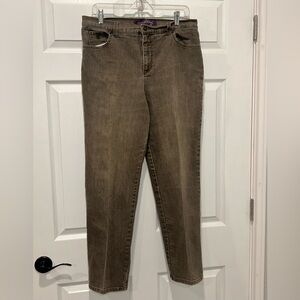 Gloria‎ Vanderbilt Amanda Jeans Women's 12 Brown Denim Stretch Missy Pants
